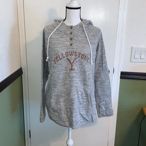 Women’s button collar drawstring sweatshirt pullover hoodie